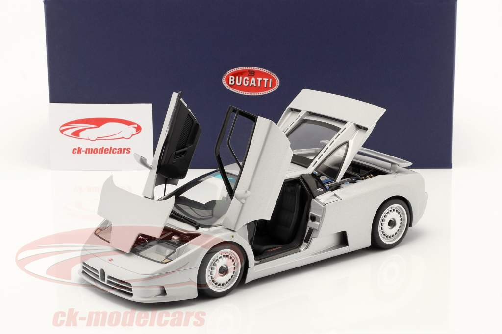 Bugatti EB110 GT Byggeår 1991 sølv 1:18 AUTOart