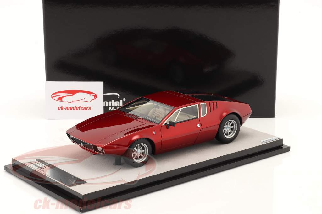 De Tomaso Mangusta Byggeår 1971 vulkan Rød 1:18 Tecnomodel