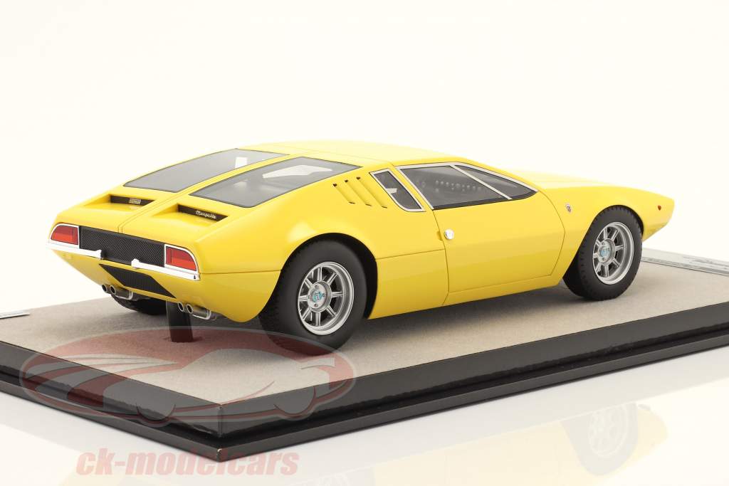 De Tomaso Mangusta Année de construction 1971 jaune 1:18 Tecnomodel