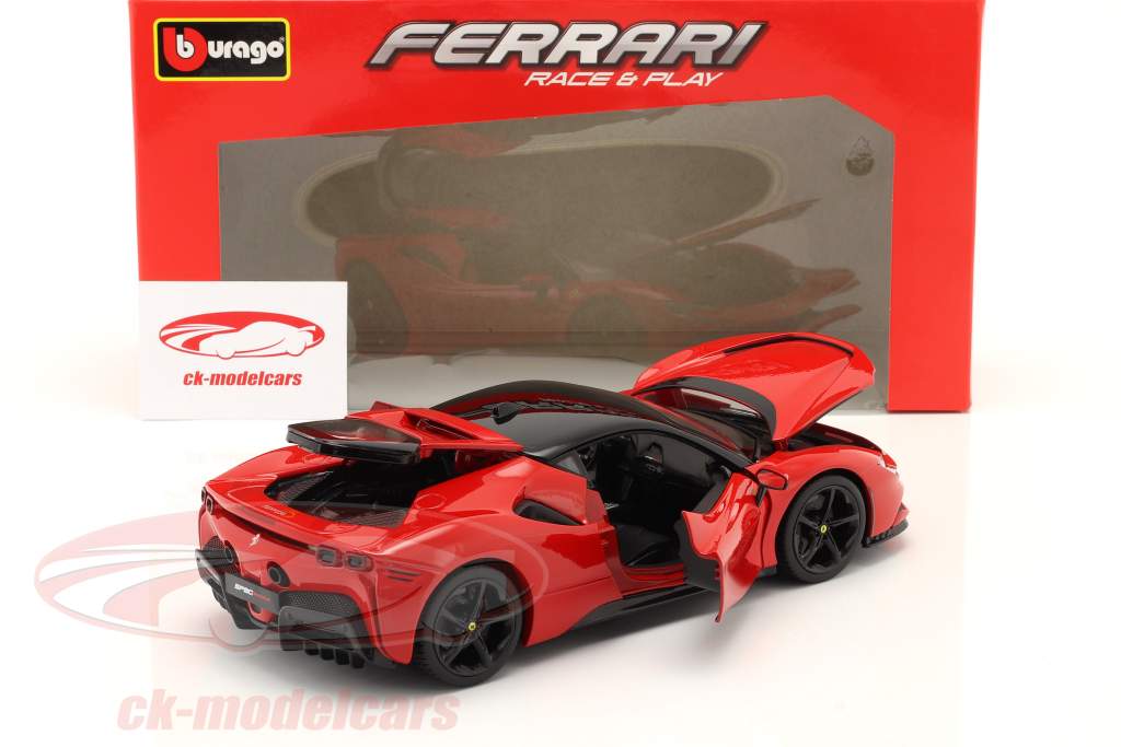 Ferrari SF90 Stradale Hybrid Baujahr 2019 rot 1:18 Bburago