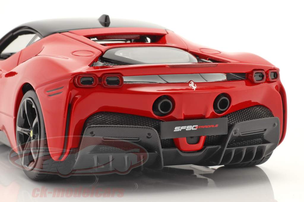 Ferrari SF90 Stradale Hybrid Baujahr 2019 rot 1:18 Bburago