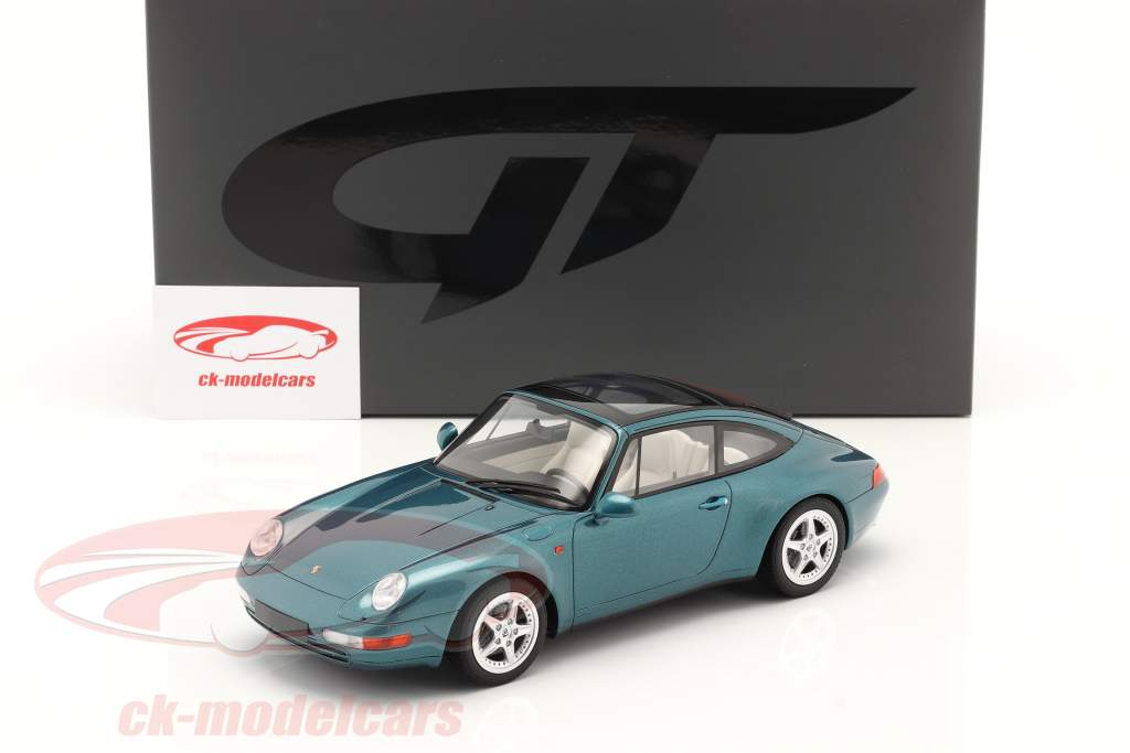 Porsche 911 (993) Targa turkis-blå 1:18 GT-Spirit