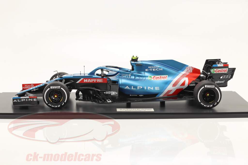 Esteban Ocon Alpine A521 #31 vincitore Ungheria GP formula 1 2021 1:8 HC Models