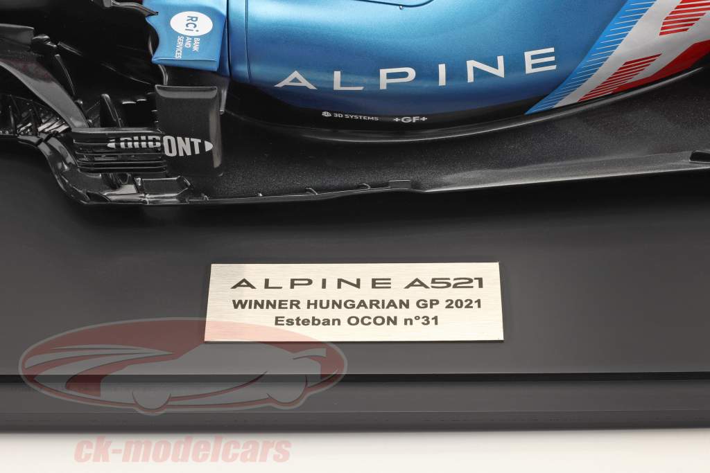 Esteban Ocon Alpine A521 #31 vinder Ungarn GP formel 1 2021 1:8 HC Models