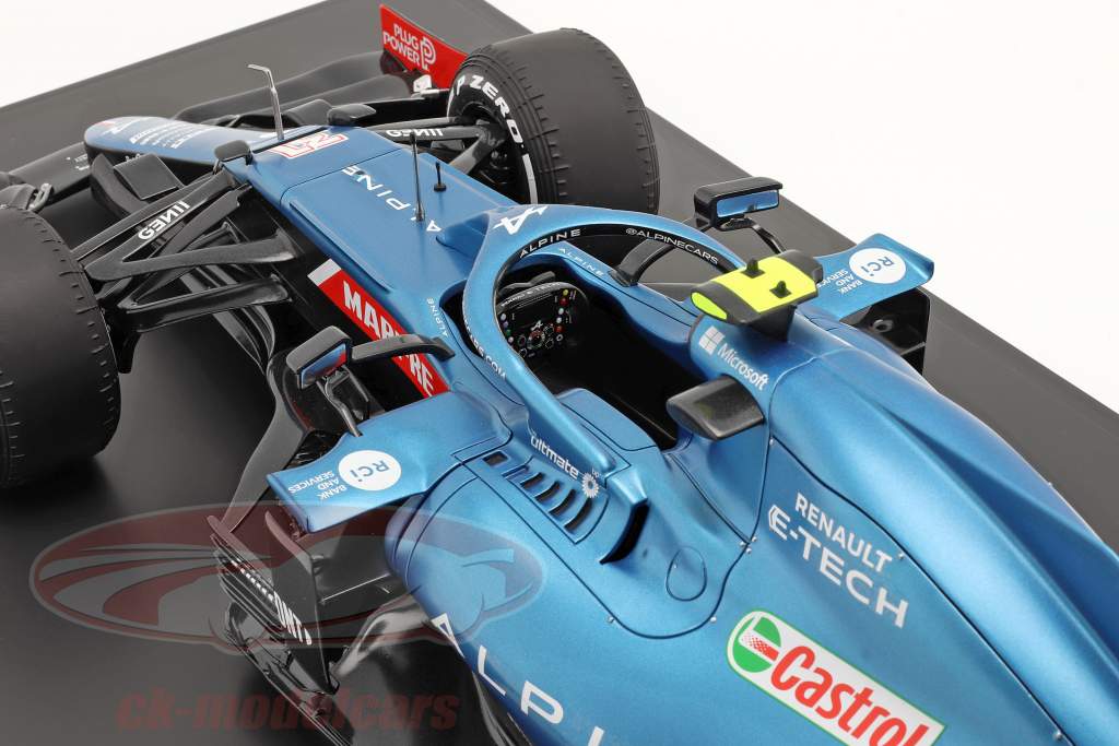 Esteban Ocon Alpine A521 #31 winnaar Hongarije GP formule 1 2021 1:8 HC Models