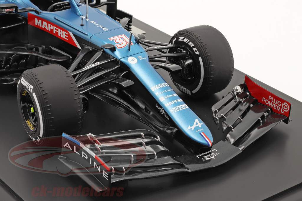 Esteban Ocon Alpine A521 #31 ganador Hungría GP fórmula 1 2021 1:8 HC Models
