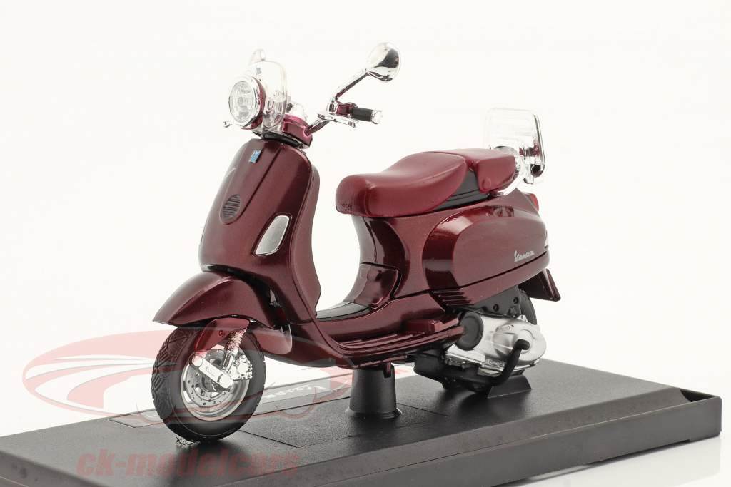 Piaggio Vespa LXV Année de construction 2013 rouge foncé 1:18 Maisto