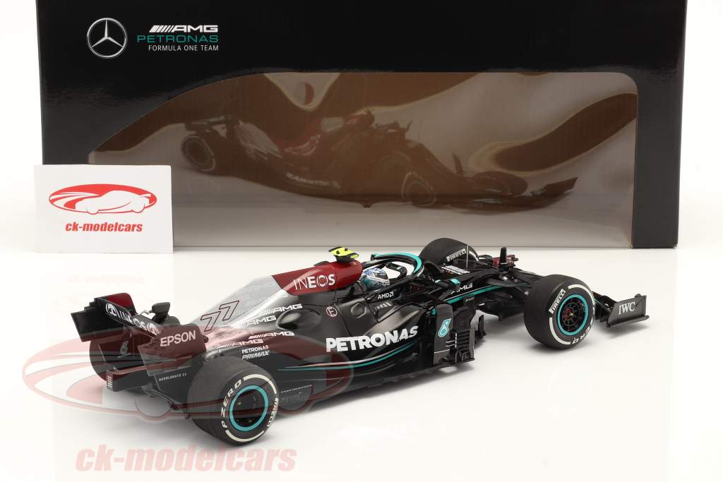 V. Bottas Mercedes-AMG F1 W12 #77 3e Bahrain GP formule 1 2021 1:18 Minichamps