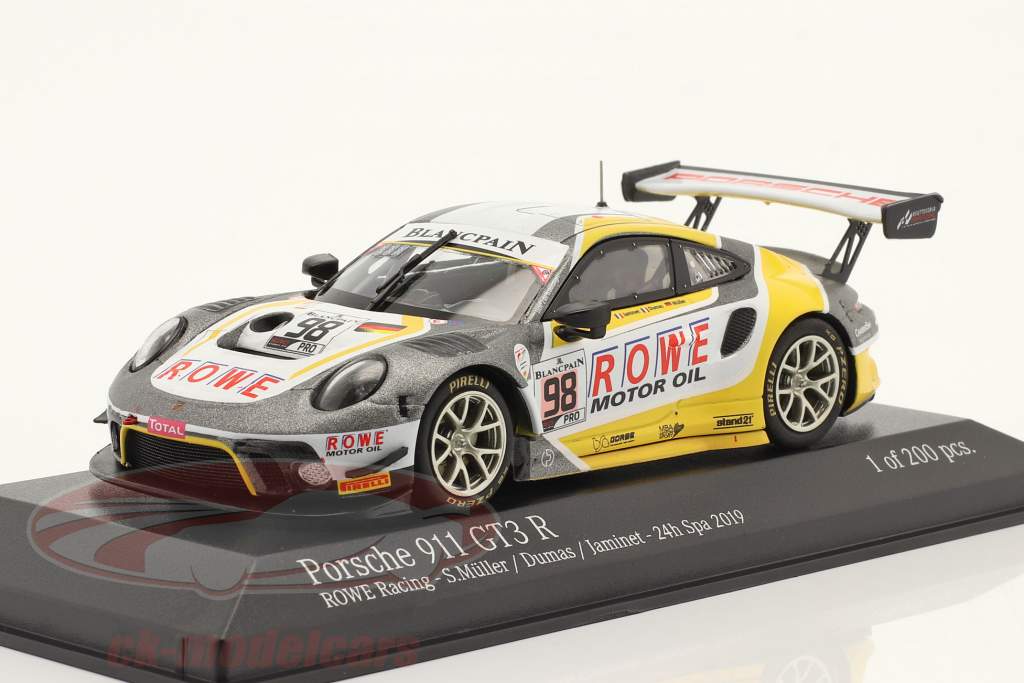 Porsche 911 GT3 R #98 5th 24h Spa 2019 ROWE Racing 1:43 Minichamps