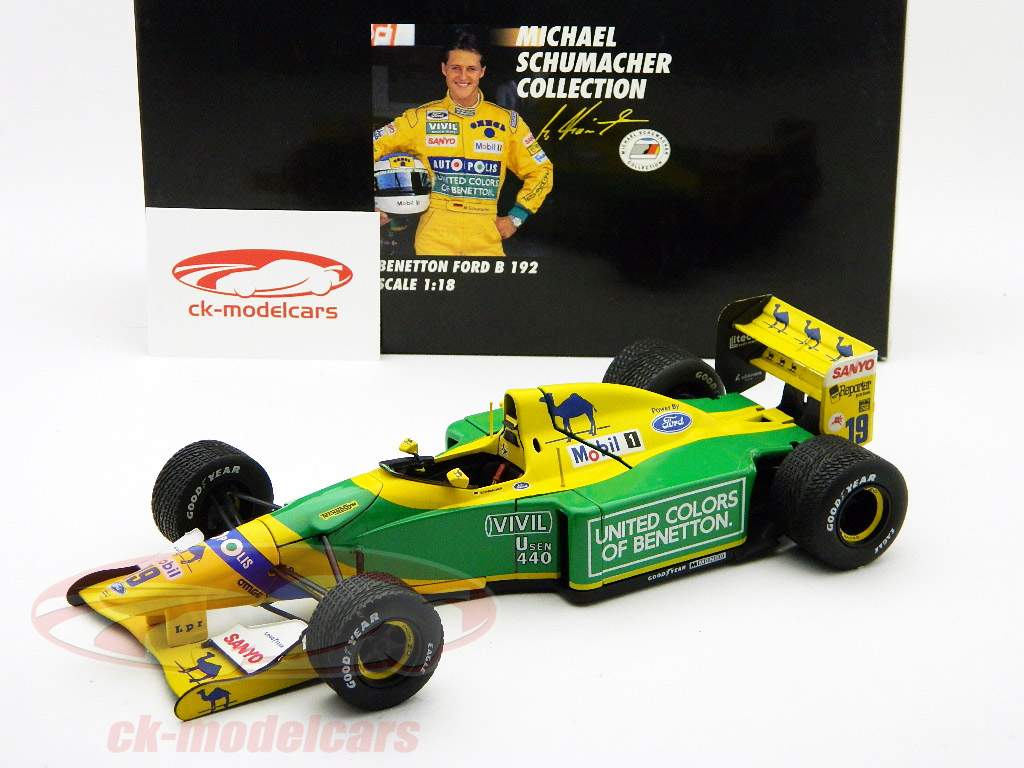 Minichamps 1:18 M. Schumacher Benetton Ford B 192 formula