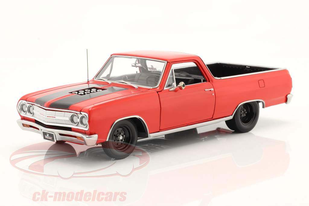 Chevrolet El Camino Drag Outlaw 1965 red / black 1:18 GMP