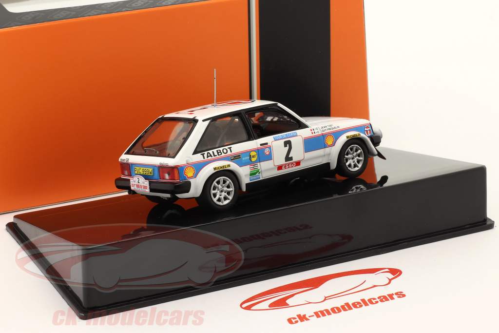 Talbot Sunbeam Lotus #2 2nd Rallye Tour de Corse 1981 Frequelin, Todt 1:43 Ixo