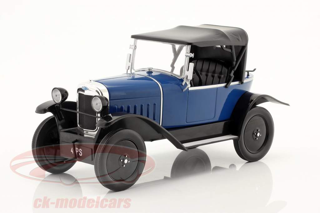 Opel 4 PS 建造年份 1922 深蓝色 / 黑色的 1:18 ModelCar Group