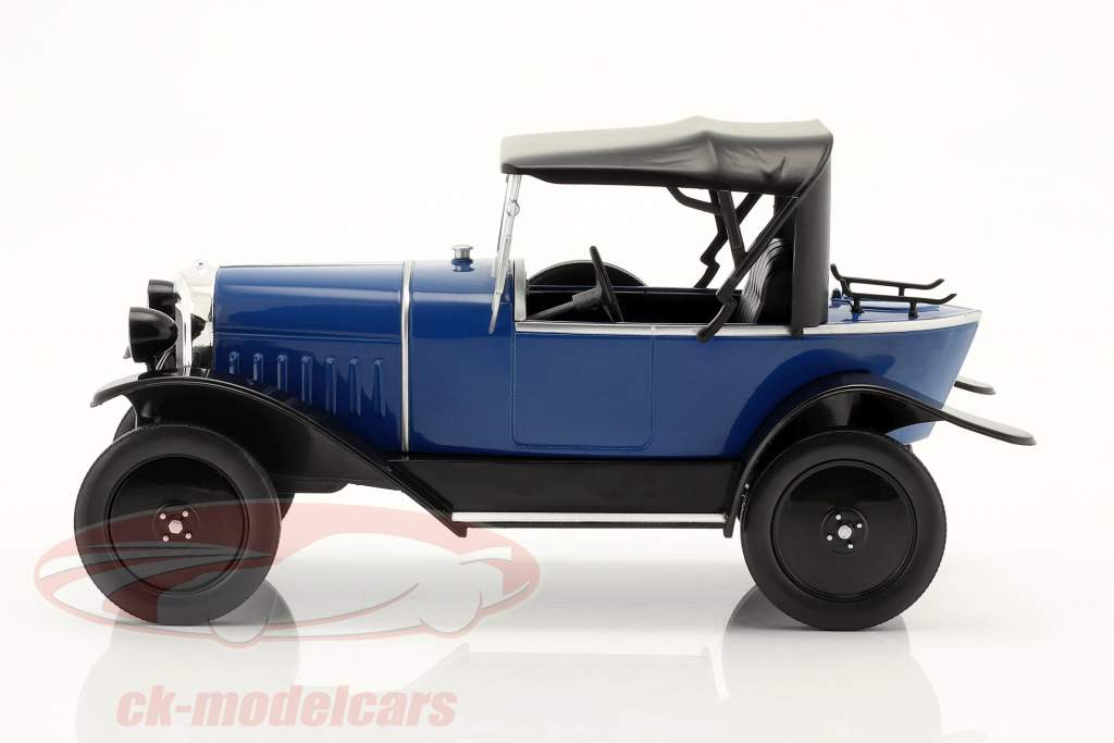 Opel 4 PS Byggeår 1922 mørkeblå / sort 1:18 ModelCar Group