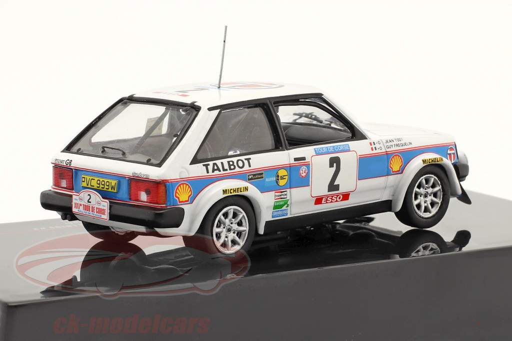 Talbot Sunbeam Lotus #2 2nd Rallye Tour de Corse 1981 Frequelin, Todt 1:43 Ixo