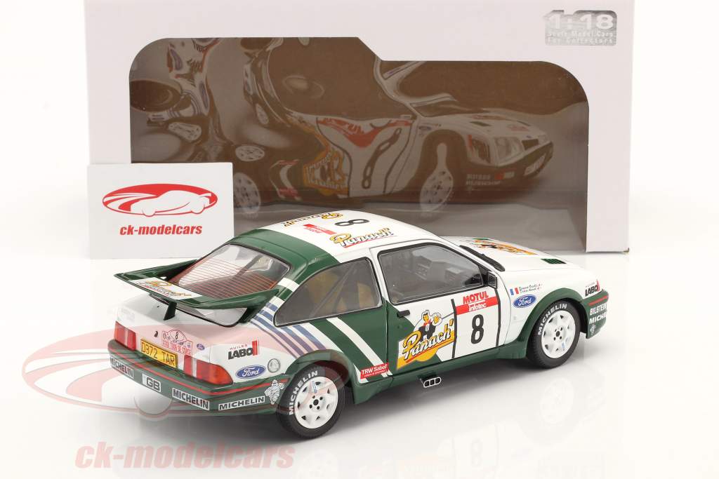 Ford Sierra RS Cosworth #8 ganador Rallye Tour de Corse 1988 Auriol, Occelli 1:18 Solido