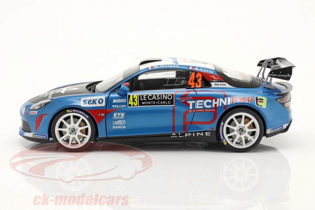 Alpine A110 Rally RGT #43 vinder R-GT Rallye Monte Carlo 2021 1:18 Solido
