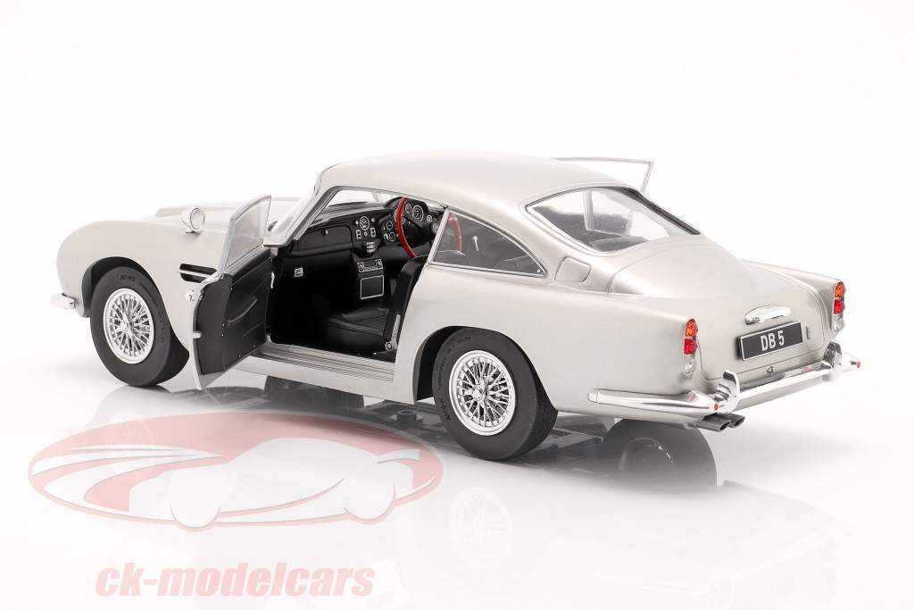 Aston Martin DB5 RHD Anno di costruzione 1964 grigio argento metallico 1:18 Solido