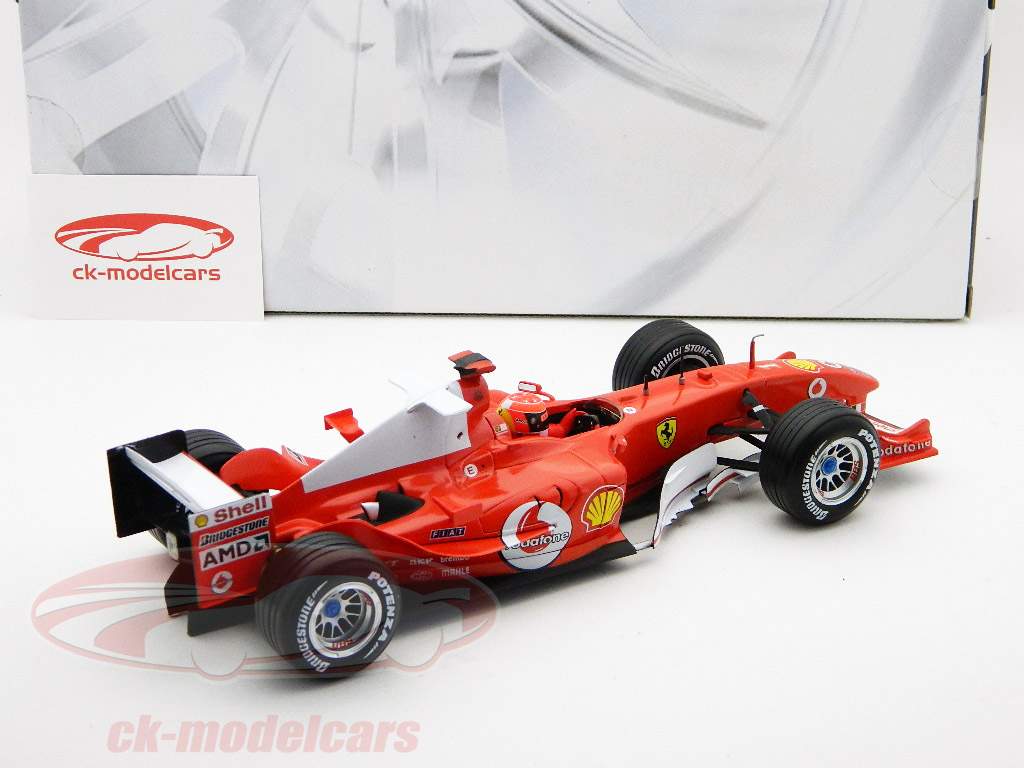 M. Schumacher Ferrari F2004 Formel 1 Verdensmester 2004 1:18 Hotwheels