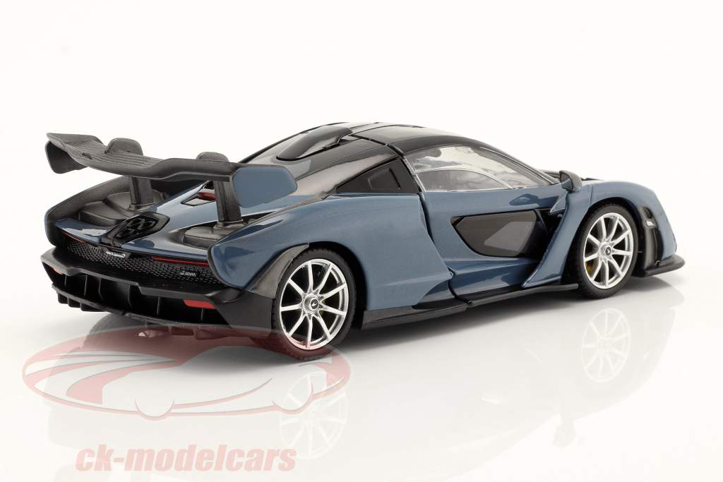 McLaren Senna Byggeår 2018 blå / sort 1:24 MotorMax