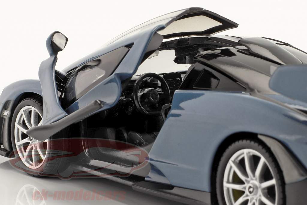 McLaren Senna Ano de construção 2018 azul / Preto 1:24 MotorMax