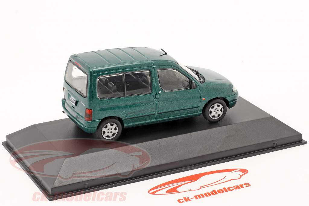 Citroen Berlingo Multispace Ano de construção 1999 verde metálico 1:43 Altaya