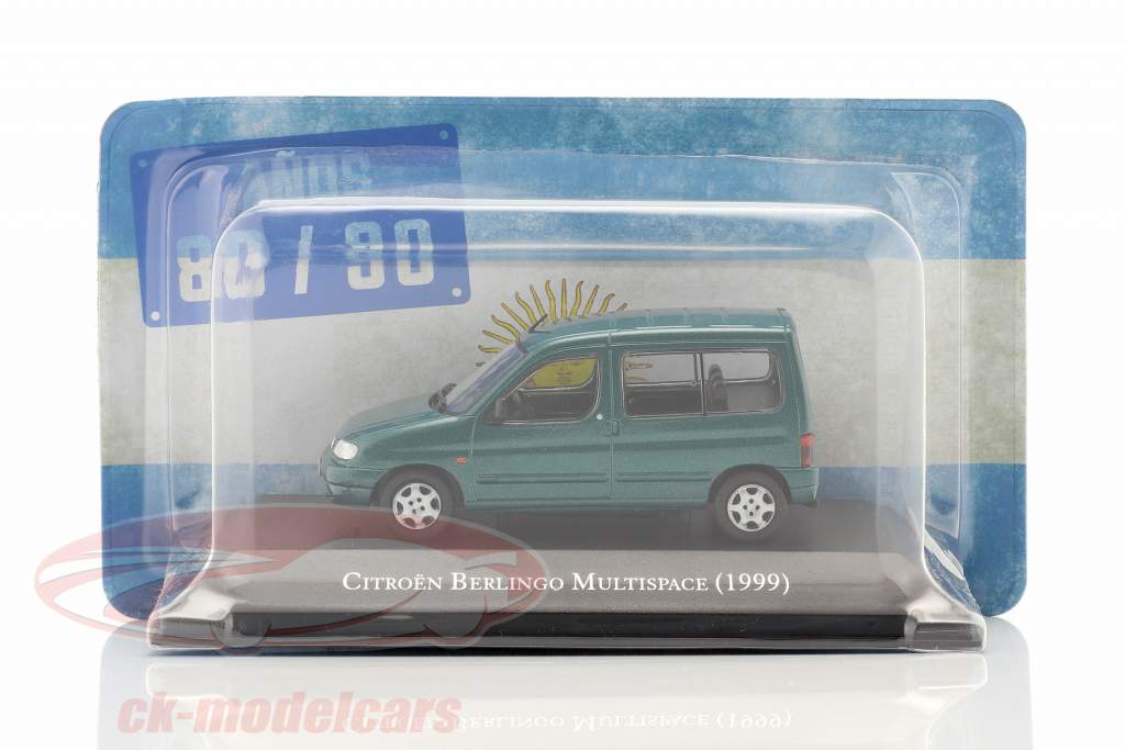 Citroen Berlingo Multispace Ano de construção 1999 verde metálico 1:43 Altaya