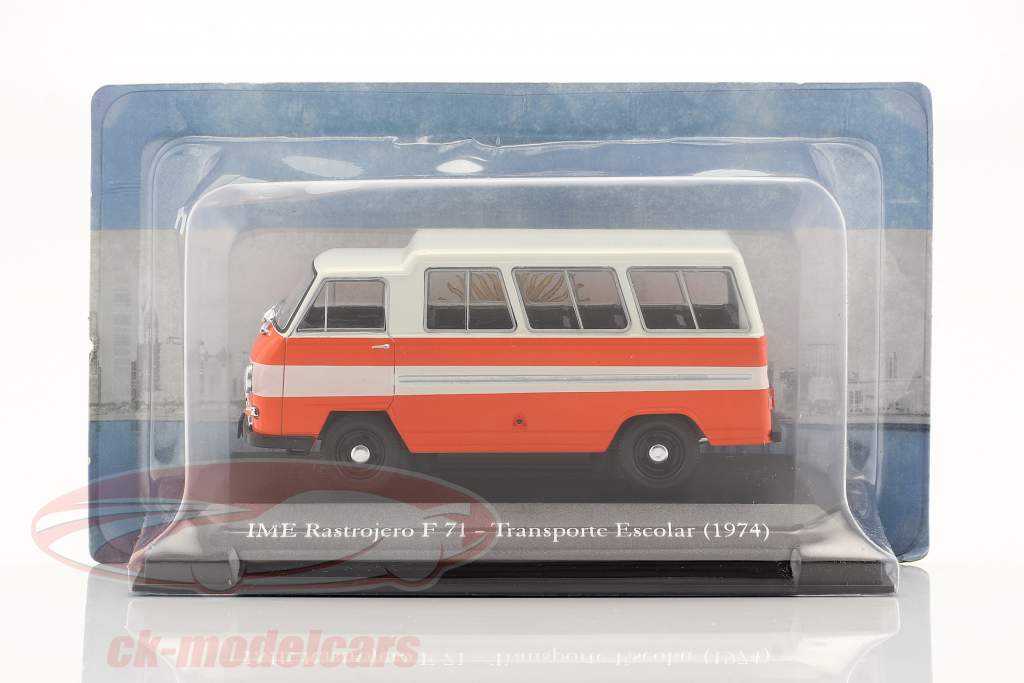 IME Rastrojero F71 van 1974 Orange / blanche 1:43 Hachette