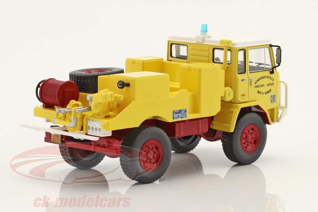 Iveco Biro-Unic 75PC pompiers Année de construction 1975 jaune 1:43 Altaya