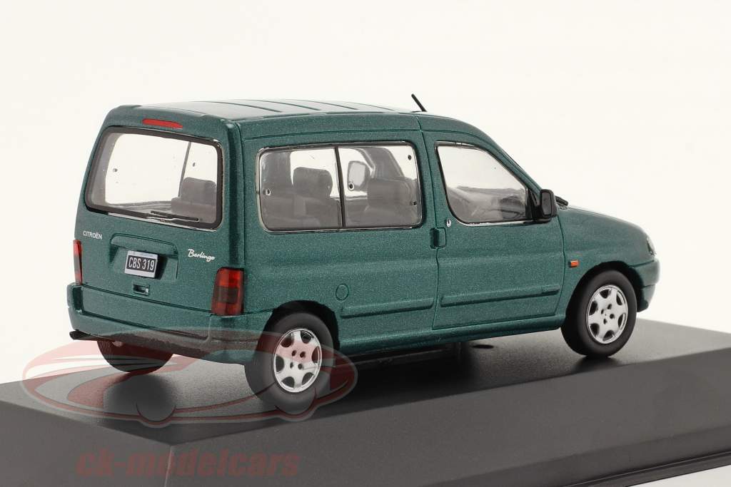 Citroen Berlingo Multispace Ano de construção 1999 verde metálico 1:43 Altaya