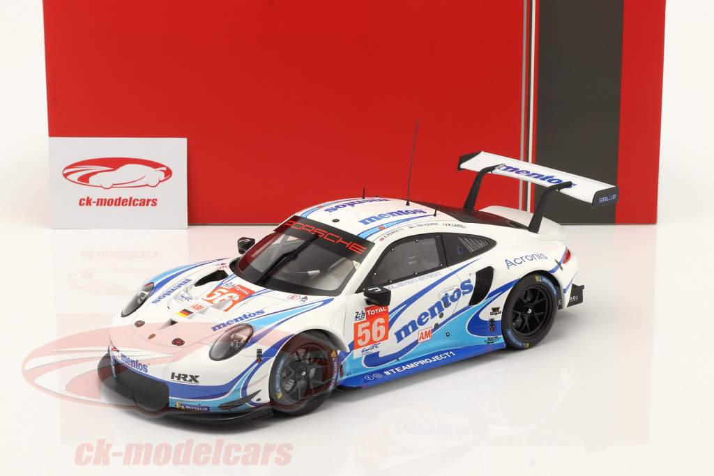Porsche 911 RSR Mentos #56 24h LeMans 2020 Team Project 1 1:18 Ixo