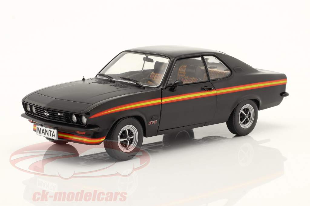 Opel Manta A GT/E Black Magic Byggeår 1975 sort 1:24 WhiteBox