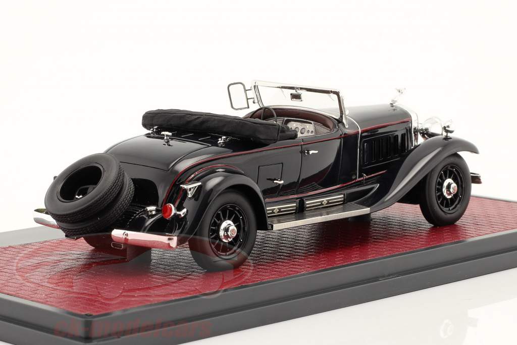 Cadillac V-16 452 roadster Fleetwood Open Top 1930 bleu foncé 1:43 Matrix