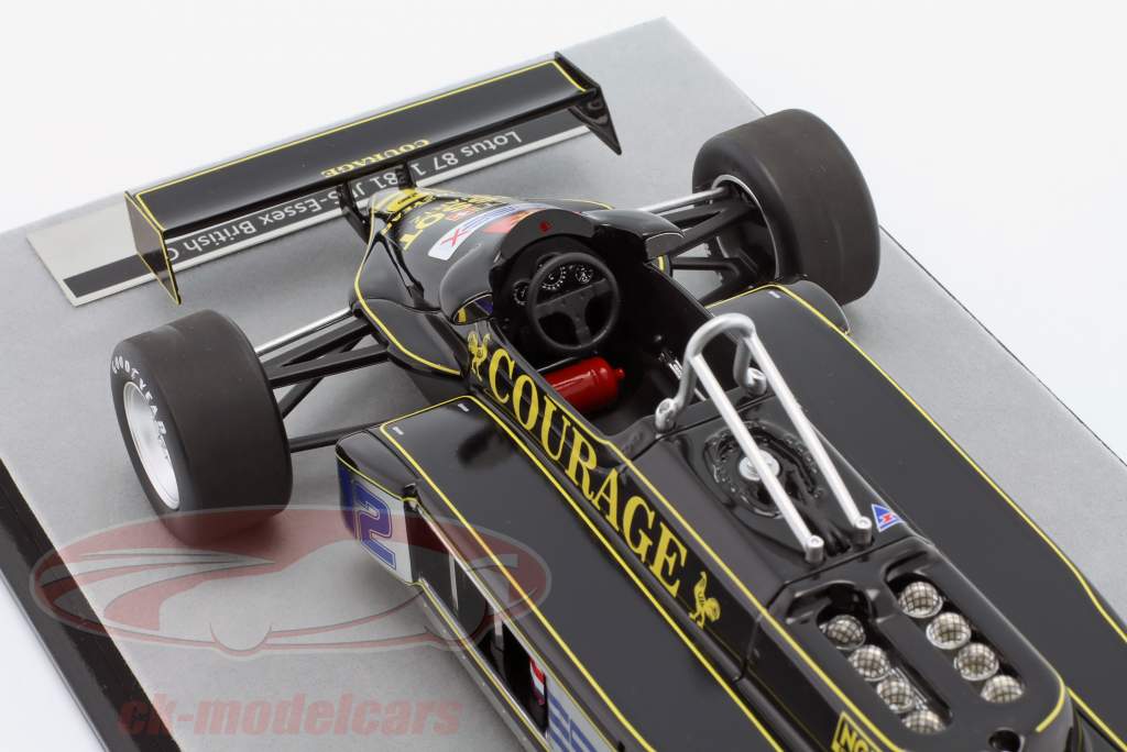Nigel Mansell Lotus 87 #12 Britanique GP formule 1 1981 1:18 Tecnomodel