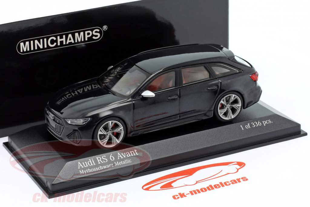 Audi RS 6 Avant Année de construction 2019 le noir métallique 1:43 Minichamps