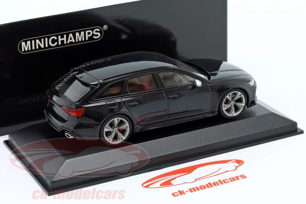 Audi RS 6 Avant Année de construction 2019 le noir métallique 1:43 Minichamps