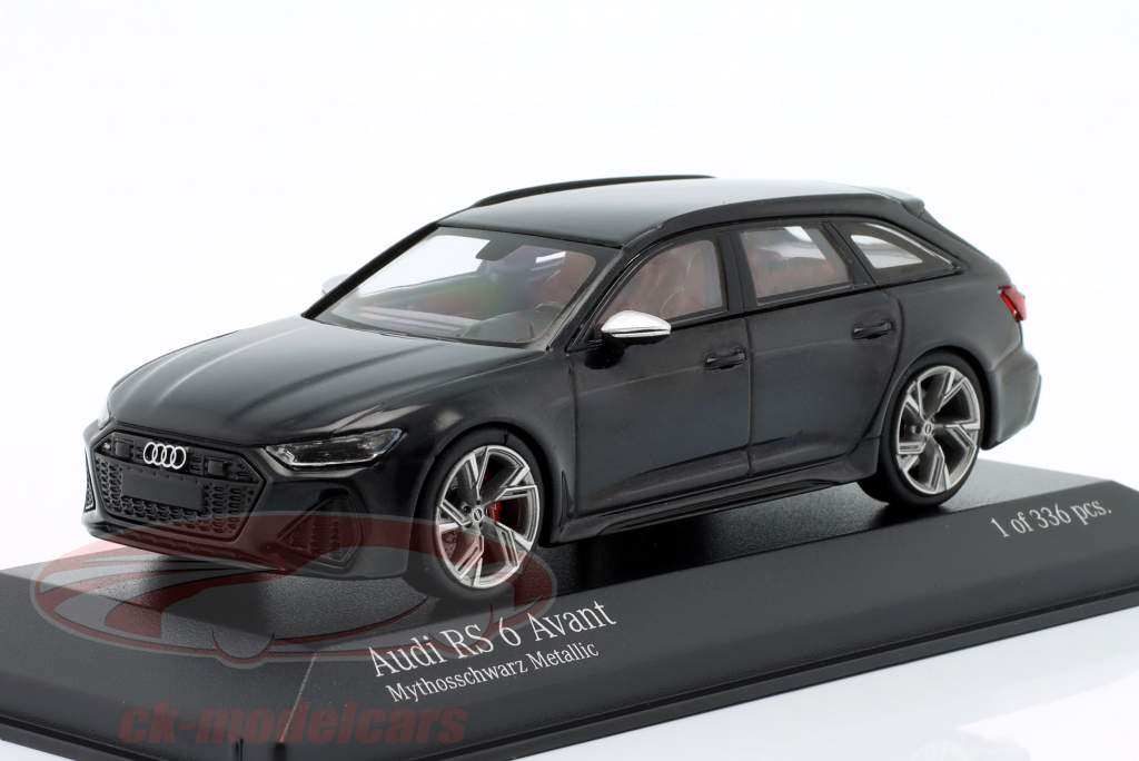 Audi RS 6 Avant Année de construction 2019 le noir métallique 1:43 Minichamps