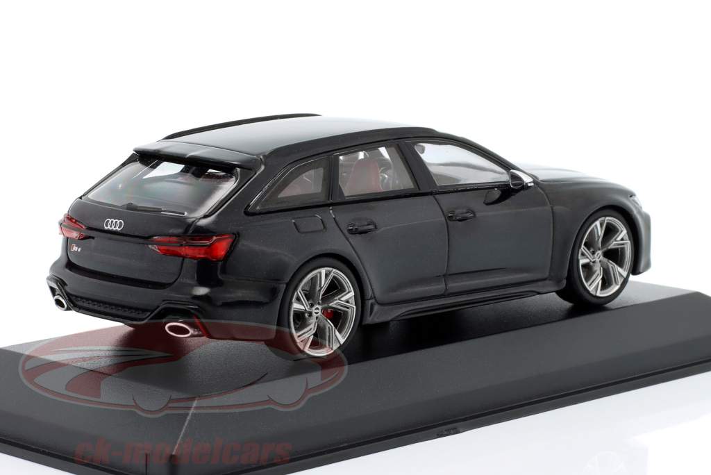 Audi RS 6 Avant Année de construction 2019 le noir métallique 1:43 Minichamps
