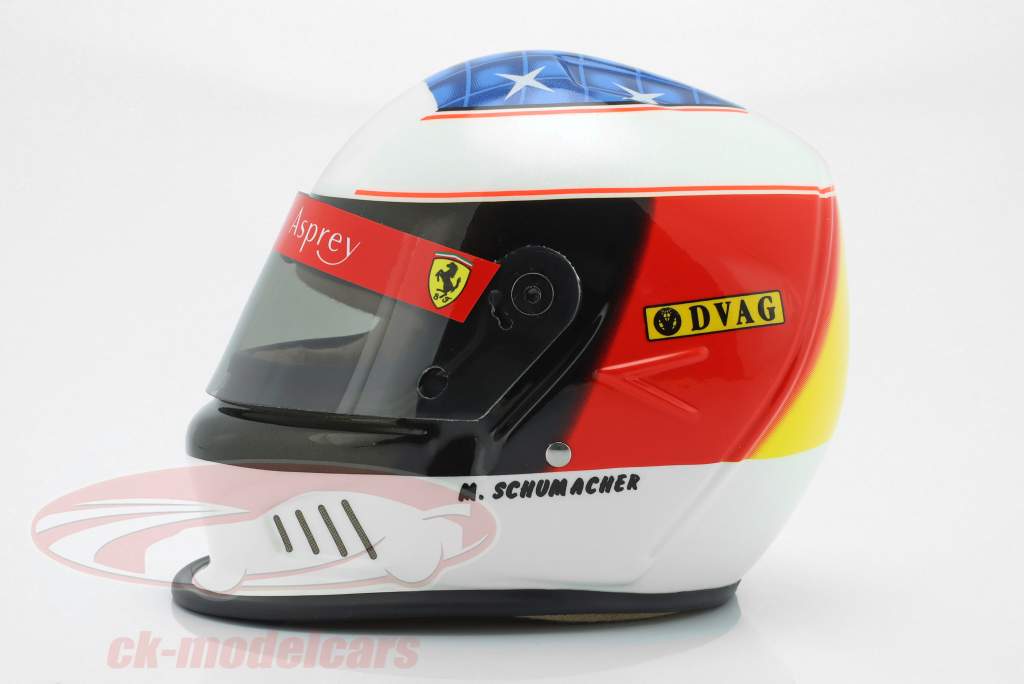 M. Schumacher Scuderia Ferrari # Winner Spanish GP formula 1 1996 helmet 1:2 Bell