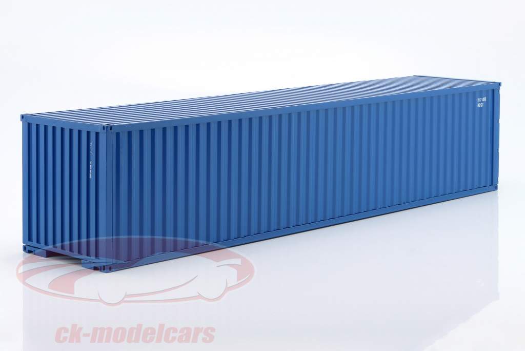 40 FT Sea Container blue 1:18 NZG