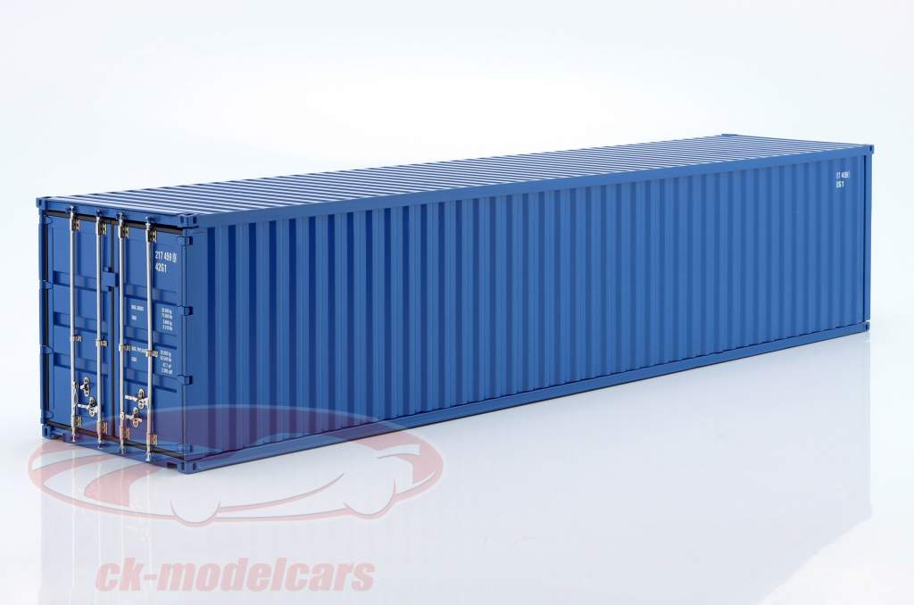 40 FT Sea Container blue 1:18 NZG