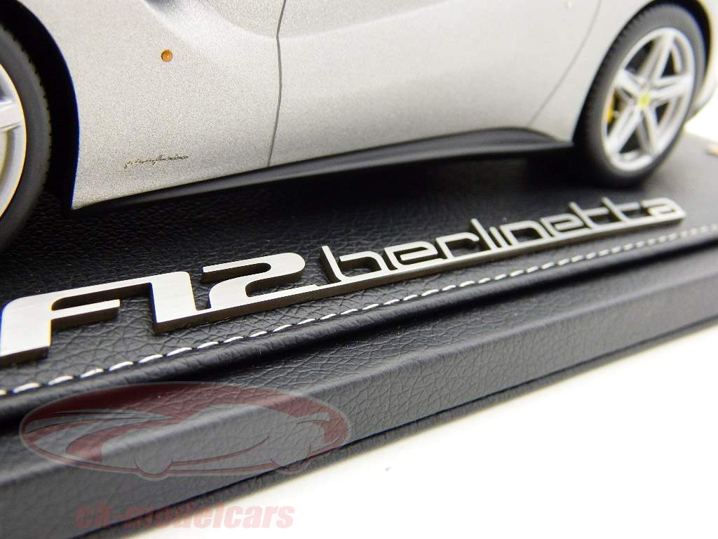 Ferrari F12 Berlinetta 2012 matt aluminium silver 1:18 BBR