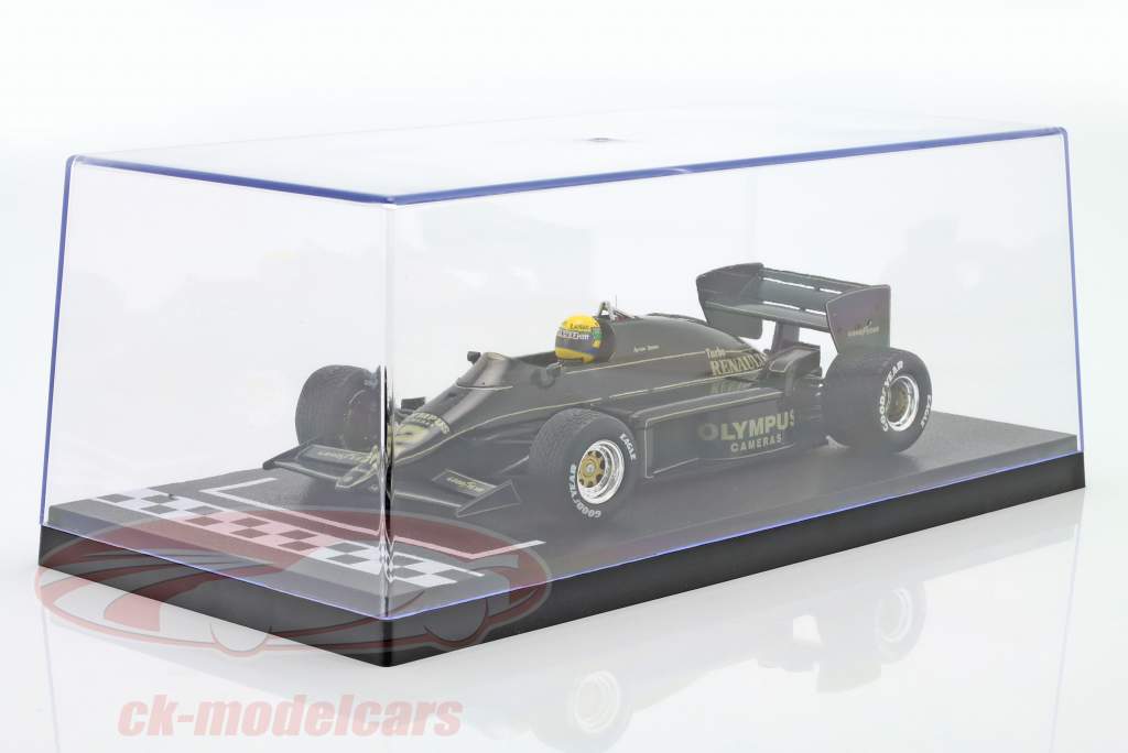 Vitrina singola con Pole-Position e Start / Finish Line 1:18 Triple9