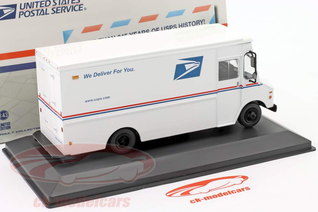 Custom Grumman Olson Transporter USPS weiß 1:43 Greenlight