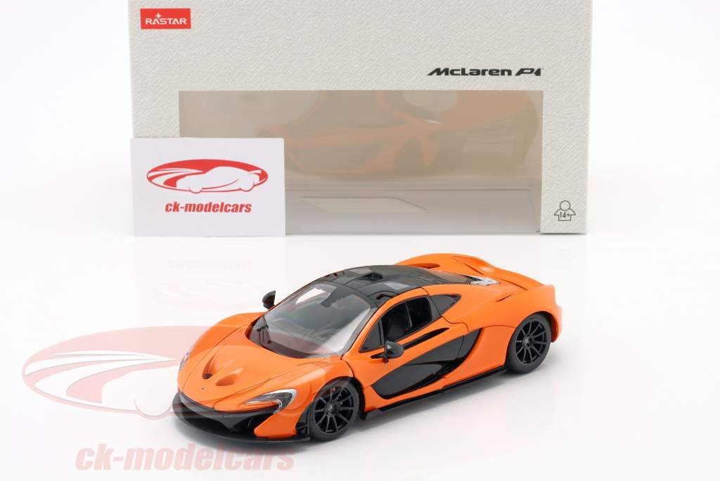 McLaren P1 Année de construction 2017 orange 1:24 Rastar