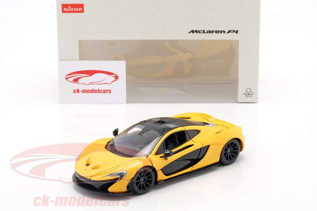 McLaren P1 Byggeår 2017 gul 1:24 Rastar