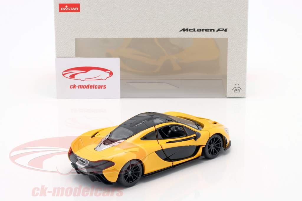 McLaren P1 year 2017 yellow 1:24 Rastar