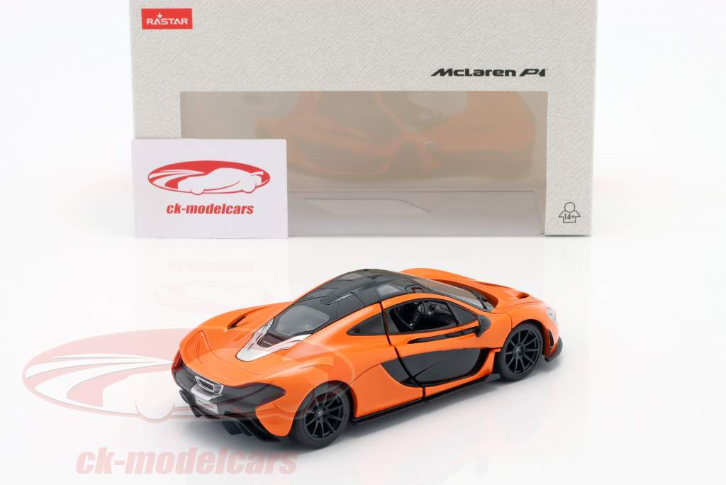 McLaren P1 Année de construction 2017 orange 1:24 Rastar