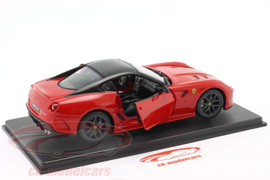 Ferrari 599 GTO Baujahr 2010 schwarz / rot 1:24 Bburago