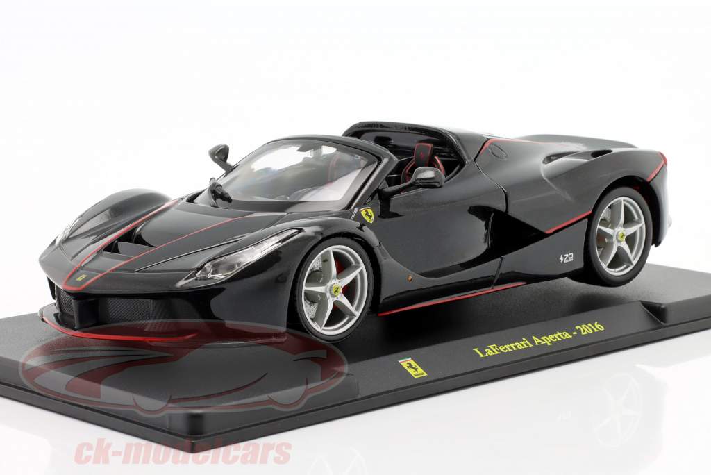 Ferrari LaFerrari Aperta 建設年 2016 黒 1:24 Bburago